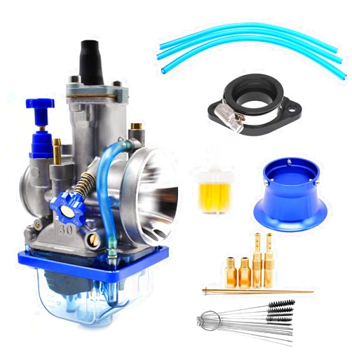 SGDLCAO PWK Carburetor 30mm Universal Motorcycle Racing Carburetor for 250cc High Performance Parts 2T 4T Engine Dirt Bike Motocross Motorcycle Scooter ATV Quad 212 Predator Carburetor