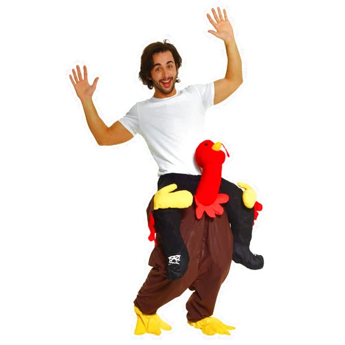 Morphsuits MorphCostumes Unisex Piggyback Turkey Costume - With Stuff Your Own Legs
