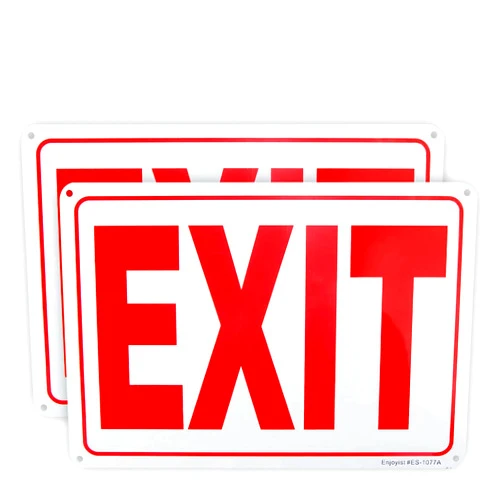 Enjoyist 2-Pack Exit Sign, 10