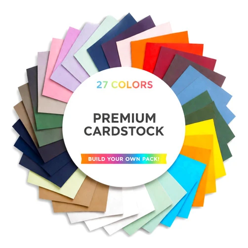 DISCOUNTCARDSTOCK.COM Premium Cardstock Paper Assortment – Build Your Own - 83lb Cover (225 GSM) – 8.5x11 Cardstock – Choose 10 Colors – Solid Core Matte Card Stock – Printer & Cricut Friendly – Made in USA (50)