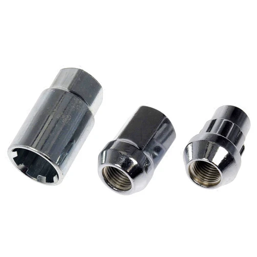 Dorman 713-475 Chrome Acorn Wheel Nut Lock Set Compatible with Select Nissan Models, 20 Pack