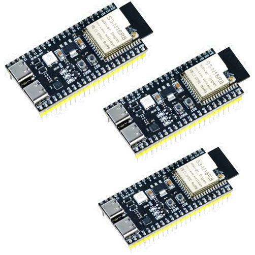 Hosyond 3Pack ESP32-S3 Development Board N16R8 MCU with Dual-Mode Wi-Fi Bluetooth Type-C, Compatible with Arduino IoT ESP32-S3-WROOM-1