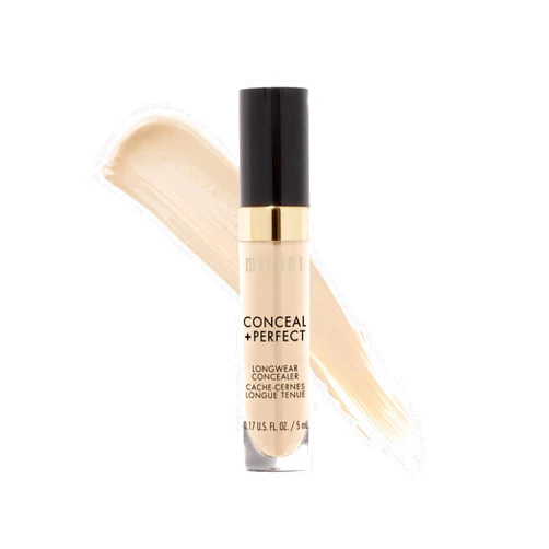 Milani Conceal + Perfect Longwear Concealer - Light Nude (0.17 Fl. Oz.) Vegan, Cruelty-Free Liquid Concealer - Cover Dark Circles, Blemishes & Skin Imperfections for Long-Lasting Wear