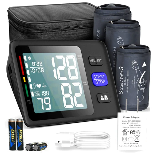 AQESO Blood Pressure Monitor Upper Arm with 3 Size Cuffs, Small 7