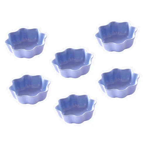 PRETYZOOM 6pcs Wheat Straw Seasoning Dish Dishes for Cooking Kitchen Seasoning Dish Serving Dish for Snack Soy Dipping Bowls Mini Serving Dish Kitchen Supplies Spices Household re-usable
