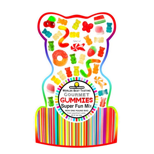 Happy Yummies Worlds Best Tasting Gourmet Gummies Spring Mix Assortment Gummy Candies 16oz