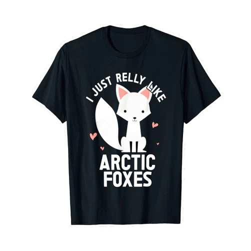 Arctic Fox Costume For Girls & Kids Arctic Fox Artic Animals Cute Artic Fox Lover Pajamas T-Shirt