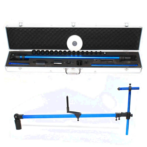 GDAE10 High Precision 2D Measuring System, Aluminum Alloy Universal Retractable Measuring Tool Tram Gauge Auto Body Frame Machine Repair Tool