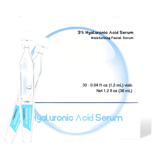 YILIXI Hyaluronic Acid Tubes, 30pcs 3% Hyaluronic Acid Serum Ultra-Hydrating Vials,3% Hyaluronic Acid Serum for Face, Hyaluronic Acid Serum, Wake Nature Perfection Hyaluronic Acid
