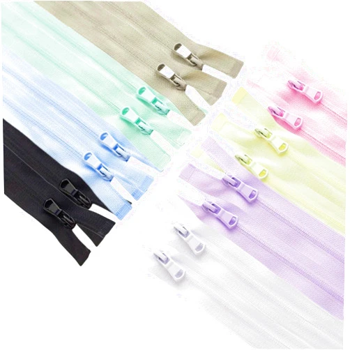 Wonesifee 16pcs #3Nylon Coil Separating Zipper 28inch Reverse Invisible Zippers Bulk 28