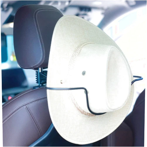 Keyiduid Cowboy Hat Holder, Cowboy Hat Rack for Truck/SUV, Car Coat hanger (Black)
