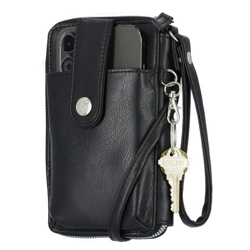 Mundi Jacqui RFID Blocking Crossbody Wallet Bag for Women, Compact Travel-Size Cell Phone Holder Purse - Vegan Leather