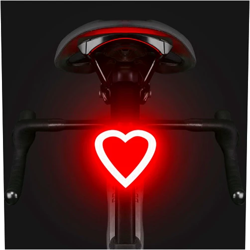 YUERWOVER Rechargeable Bike Tail Light LED Bicycle Rear Light Cycling Night Essential Bright Seat Back Safety Lamp 5 Modes Warning Waterproof Flash MTB Light for Men Women Kids