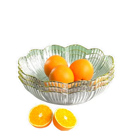 WQQ2878FFFFWAAAAA Fruit Bowl Seving Dishes 3PCS Fruit Plate Home Living Room Coffee Table Fruit Plate Light Luxury Style High-end Snacks Fruit Plate Fruit Plate Basket Serving Tray for Party (Color : 07) (6)