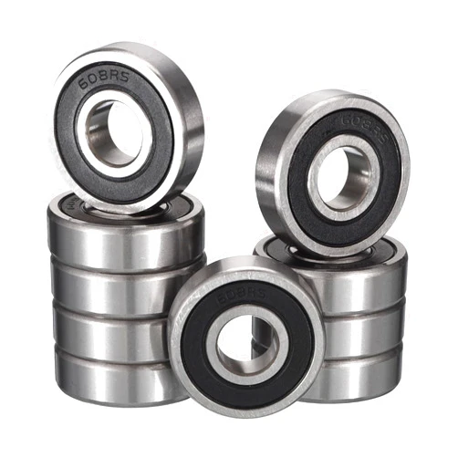 HIPICCO 608-2RS Deep Groove Ball Bearings, ID 8mm x OD 22mm x Width 7mm Miniature Bearings, Double Rubber Sealed Ball Bearing Pre-Lubricated Chrome Steel Z2 Lever 10pcs