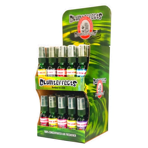 Blunteffects 100% Concentrated Air Freshener Car/Home Spray (5 Assorted Scents) (50 Pack)