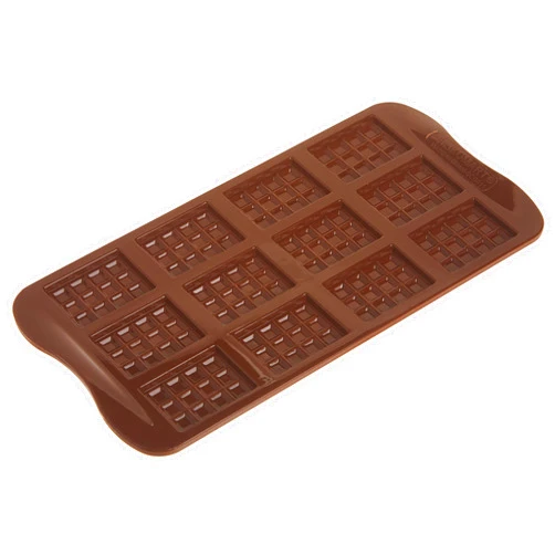 Silikomart Silicone Chocolate Candy Bar Mold, 0.13 oz x 12