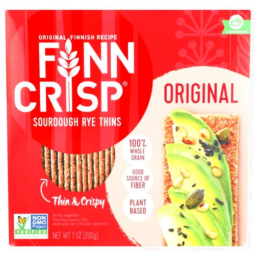 Finn Crisp Original Thin Rye Crispbread 7 oz each (5 Items Per Order)