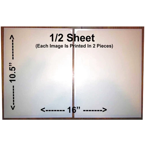 Art of Eric Gunty 1/2 Sheet Rectangle Cake Toppers Frosting Sheets Edible - Custom