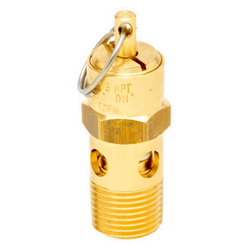 Control Devices ST2533-1A250 ST Series Brass Soft Seat ASME Safety Valve, 250 psi Set Pressure, 3/8 Male NPT