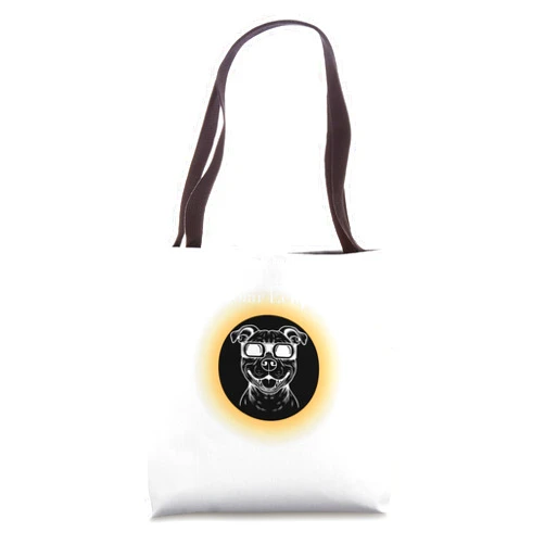 Dogs Total Solar Eclipser 08 April 24 Cool Design Dogs Lovers Total Solar Eclipses 2024 Totality 04.08.24 Tote Bag