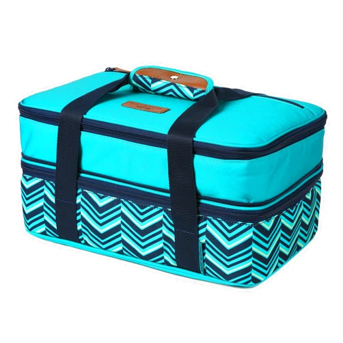 Arctic Zone Expandable Thermal Insulated Food Carrier, Large, Teal, Fabric