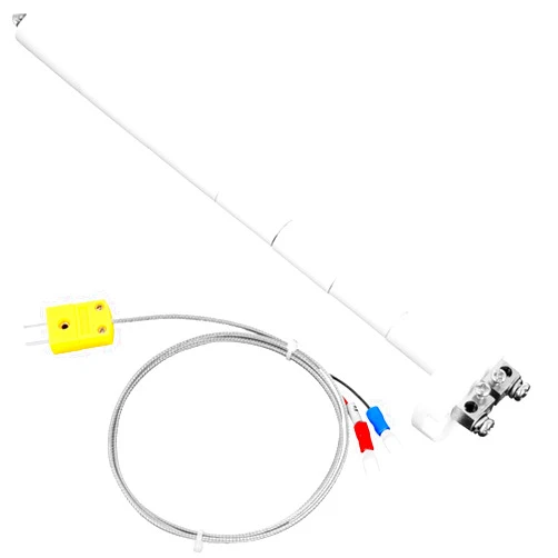 Lioaeust K-Type Thermocouple Block Ceramic Kiln Insulator Kiln Sensor Probe Measuring Temperature 32 to 2372 °F(0 to 1300 °C) 3.3 FT Wire Extension F/C 11G High Tool