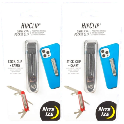 Nite Ize HipClip Lightweight Stainless Steel Universal Adhesive Clip (2-Pack)2