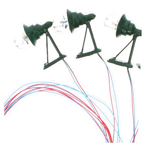 Happyyami 4pcs Dollhouse LED Wall Sconces Miniature 1: 12 Wall Lamp Light Garden Lamps Models Vintage Wall Lamp Models Furnitures for DIY Dollhouse Living Room Style A
