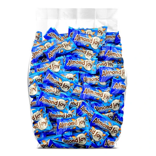Yummy Chew Almond Joy Miniature Bars - Coconut, Almond and Milk Chocolate Candy Bars – 100 Individually Wrapped Chocolate Bars – 3lb Bulk Party Pack