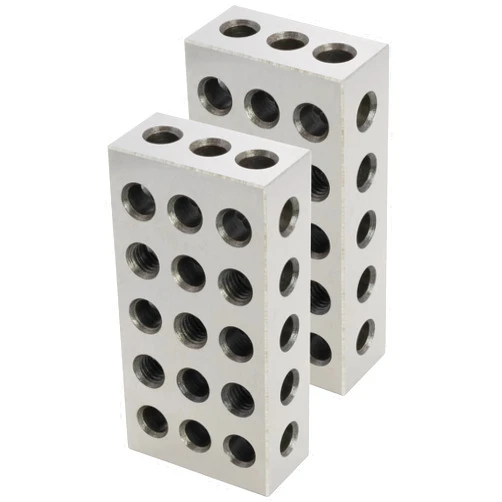 CME Tools 2 pcs Machinist's Setup Blocks, 23 Holes, 25 mm Length × 100 mm Width × 50 mm Height