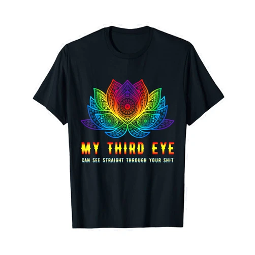Lustige Sprüche für witzige Männer und Frauen Third Eye Yoga Gift Idea Psychedelic Trance Dancing Goa T-Shirt