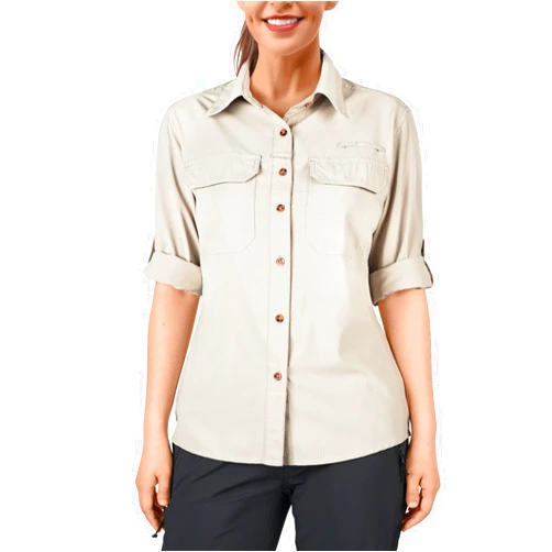 33,000ft Women's UPF 50 UV Sun Protection Shirt, Cool Quick Dry Long Sleeve Outdoor Fishing Hiking Safari Travel Shirt