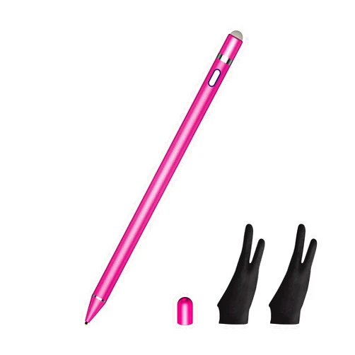 SOCLLLife Active Stylus Pen with Stylus Glove 2 Pack - Support Palm Rejection for All Touch Screens, SOCLLLife High Precise Digital Pencil for A-pple i-Phone, i-Pad Air/Pro/Mini, Android Phone, Tablet/Sam-Sung