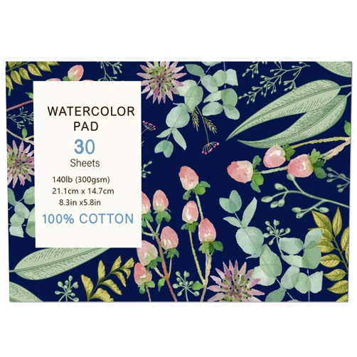 Prudiut 30 Sheets Watercolor Paper Pad, A5 (8.3 x 5.8