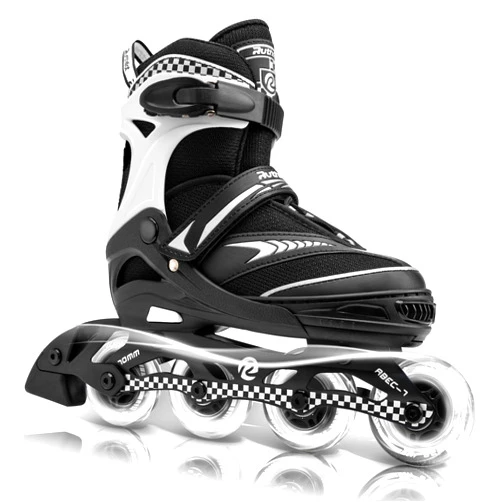 Ruthfot Adjustable Inline Skates for Boys and Girls with Full Light Up Wheels, Outdoor Rollerskates for Kids and Women