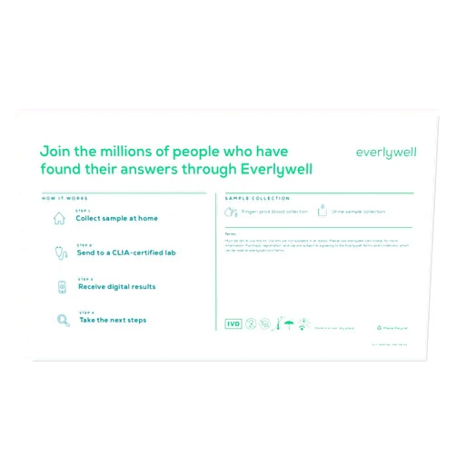 Everlywell at Home STD Test for Women & Men Tests for 5 Common STDs - Accurate Blood & Urine 5 Panel STI Testing - Results Within Days - CLIA Certified Adult Male & Female Collection Kit