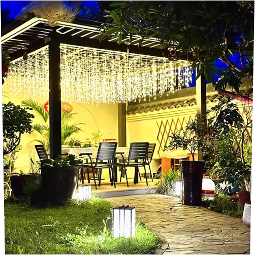ZIMINGU Icicle Lights Outdoor, 32.8 FT 400 LED 8 Modes Christmas String Fairy Lights with 80 Drops, Twinkle Waterproof Connectable for Roof Balcony Business Park Decor, Warm White, 10M