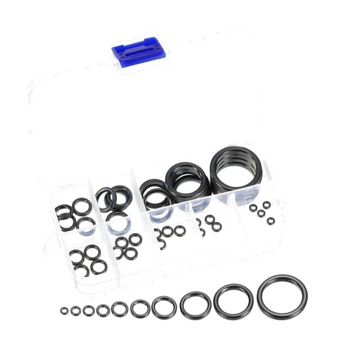 PATIKIL Fishing Rod Repair Kit 0.19-1.18in, 40Pcs 10 Size Ceramic Guides Ring Replacement Fishing Pole Eyelet Repair for Saltwater Freshwater, Black