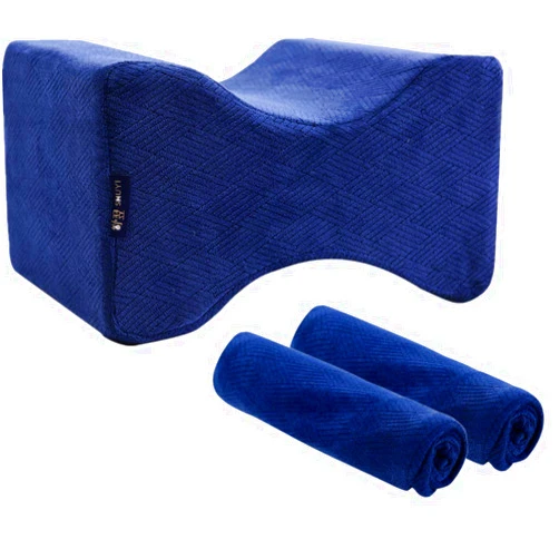 Eucoz Knee Pillow Case Replacement Soft Velvet Knee Pillow Cover,Fit Most Leg Positioner Pillows,Comfortable,Machine Washable
