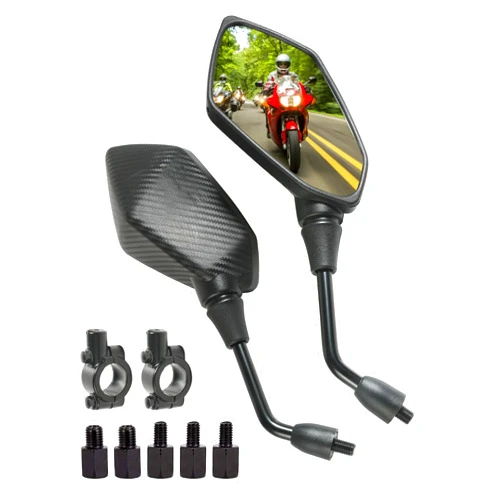 Bylikeho Motorcycle Mirrors,Motorcycle Mirrors for Handlebars,ATV Mirror,Car Accessories Rear View Side Mirror for 7/8