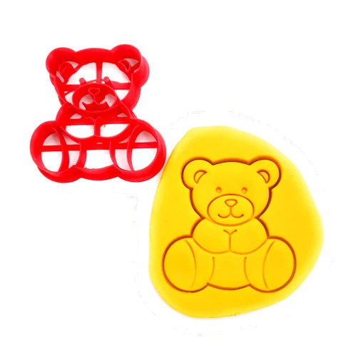 Generico T3D Cookie Cutters Bear Cookie Cutter, Suitable for Cakes Biscuit and Fondant Cookie Mold for Homemade Treats, 3.31 x 3.35In x 0.55In