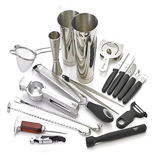 Barfly M37102 Deluxe Cocktail Set, 19-Piece, Stainless Steel