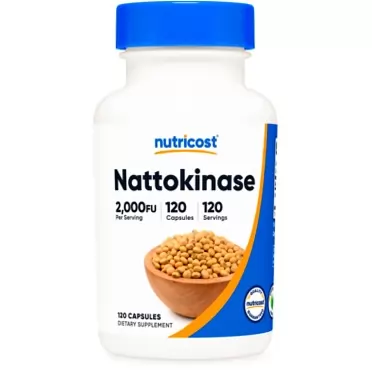 Nutricost Nattokinase 2,000FU, 120 Capsules - Gluten Free, Non-GMO, Vegetarian Friendly