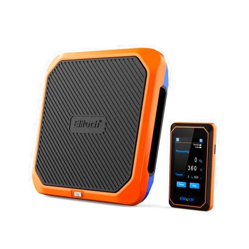 Elitech Smart Refrigerant Scale Ultra-Thin & Lightweight Wireless A/C Charging Scale 220LB with Portable Hidden Remote,Touch Screen, Extra Long Standby, Reverse Charging, SRL-100