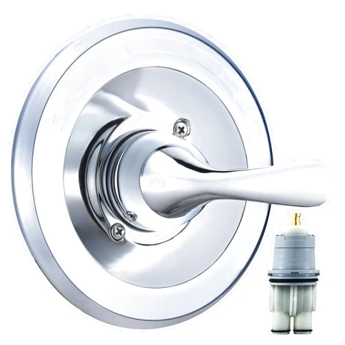 RJDIBAN Replacement for Delta Classic 13 Series Single-Function Trim Kit, T13020 Chrome Shower Handle, Fit Delta Shower Valve R10000 Series (Cartridge Included)