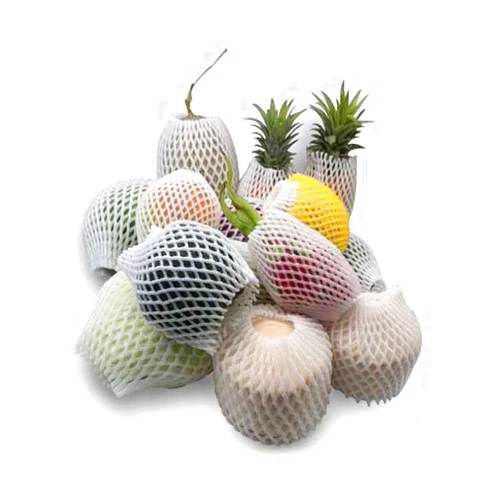 SHRCMHWQRCDJ 100pcs/lot Fruit and Vegetable White Net Cover, Shock-Proof Protective Cover Foam Net Pack Strawberry Orange Net Bag (Size : 12X7CM)