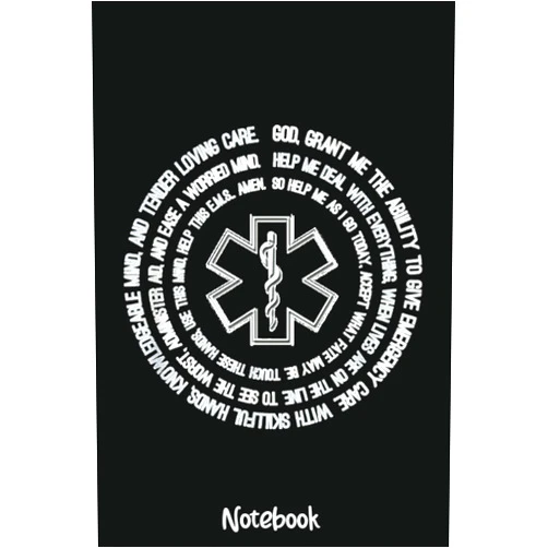 By IVEN TRENT (Author) Paramedic EMT EMS Prayer, Emergency Medical Service Blessing Notebook: 6x9 College Ruled Composition Notebook and Journal for Nurses and Nursing Students 110 pages