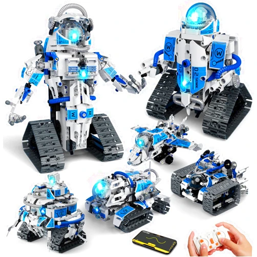 ACIKETO 6 in 1 STEM Robot Building Kit, 780 PCS APP & Remote Control Space Robot Toys for Kids Age 8-14+, Engineering Technic Coding Robotic Kit, Educational Science Set Birthday Gift for Boys Girls