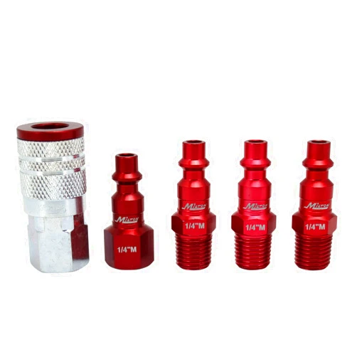 Milton ColorFit Coupler & Plug Kit (5 Piece), M-Style 1/4